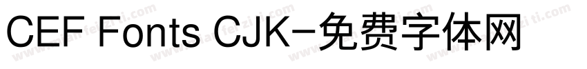 CEF Fonts CJK字体转换